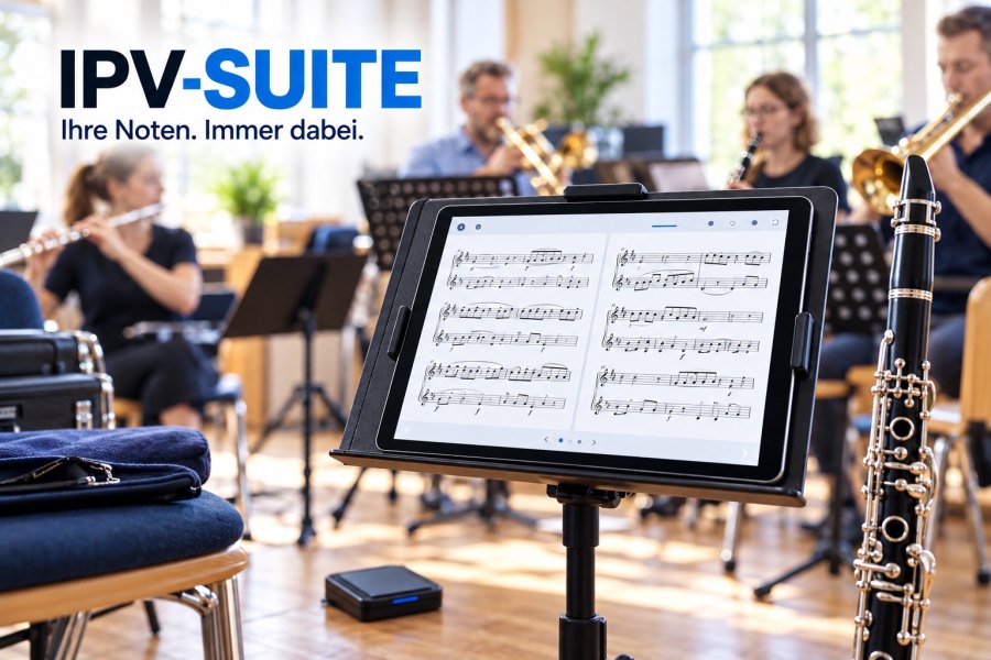 Digitale Noten auf Tablet und Handy